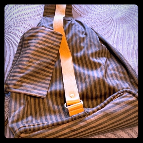Fendi Handbags - FENDI penguin stripe backpack sling